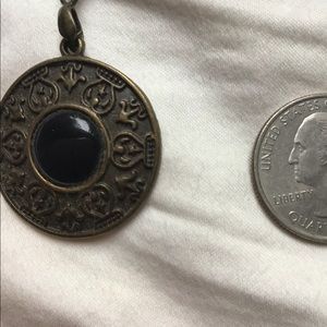 Vintage cabochon cat’s eye necklace